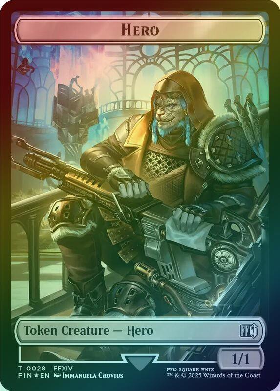 Bird // Hero (028) Token (Surge Foil) (TFIC)