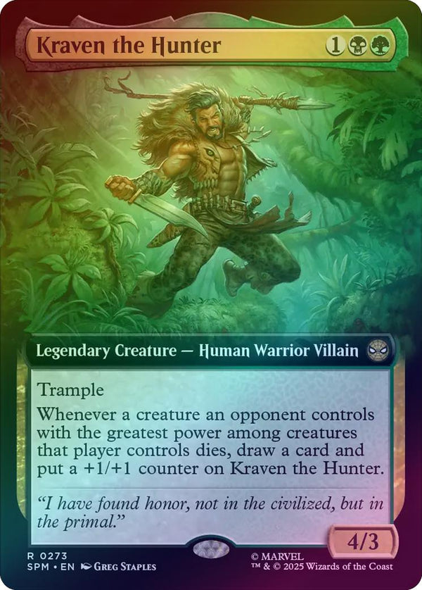 Kraven the Hunter - Extended Art (Foil) (SPM)