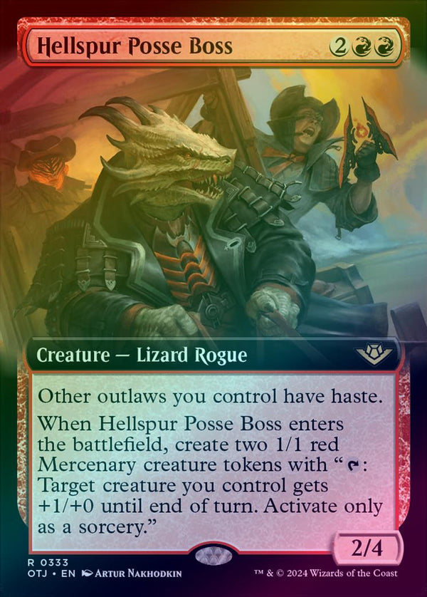 Hellspur Posse Boss - Extended Art (Foil) (OTJ)