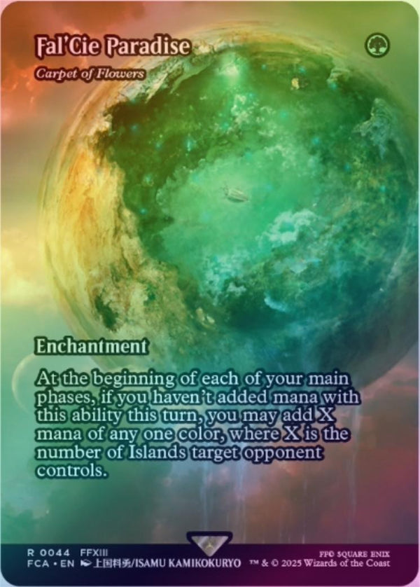 Fal'Cie Paradise // Carpet of Flowers - Borderless (Foil) (FCA)