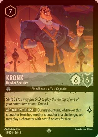 Kronk (Head of Security) - 185/204 - Super Rare (Foil)