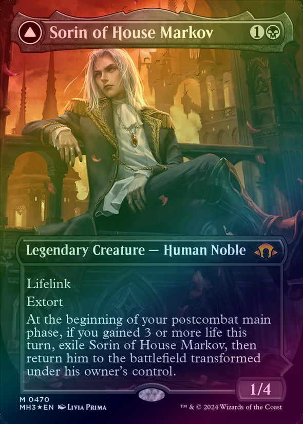 Sorin of House Markov // Sorin, Ravenous Neonate - Borderless (Textured Foil) (MH3)