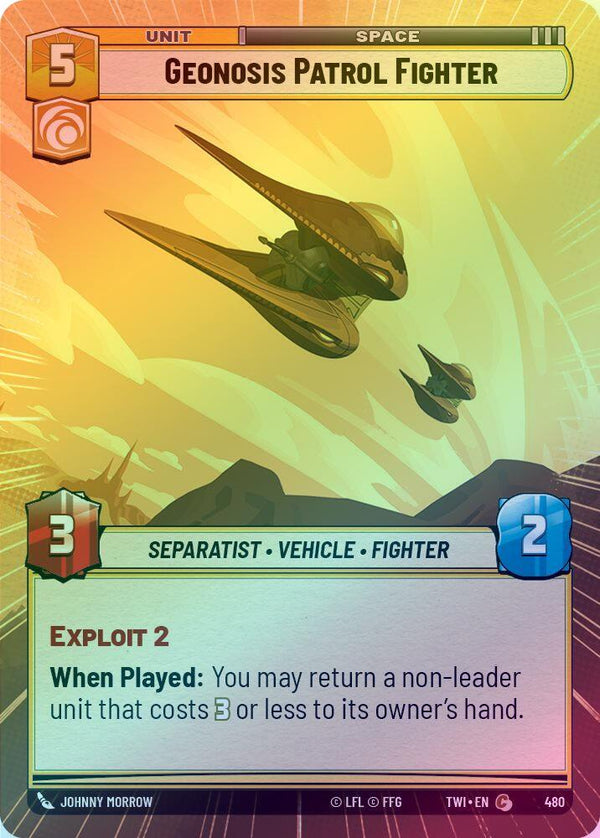 Geonosis Patrol Fighter (Hyperspace) - 480 - Common (Foil)