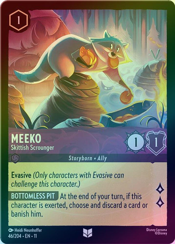 Meeko (Skittish Scrounger) - 46/204 - Uncommon (Foil)