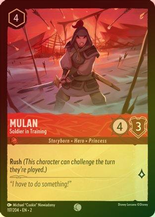 Mulan (Soldier in Training) - 117/204 - Common (Foil)