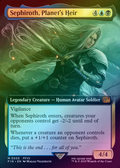 sephiroth planet's heir mtg card Magic: The Gathering®—FINAL FANTASY™ Sephiroth, Planet's Heir 105ct AP –  Ultra PRO International main image 0
