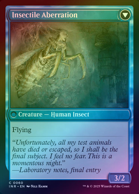 Delver of Secrets // Insectile Aberration (Foil) (INR)