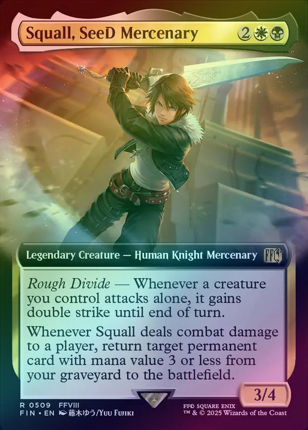 Squall, SeeD Mercenary - Extended Art (Foil) (FIN)