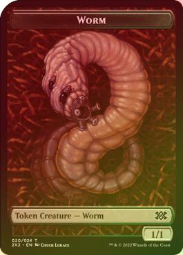 Worm // Knight Token (Foil) (T2X2)