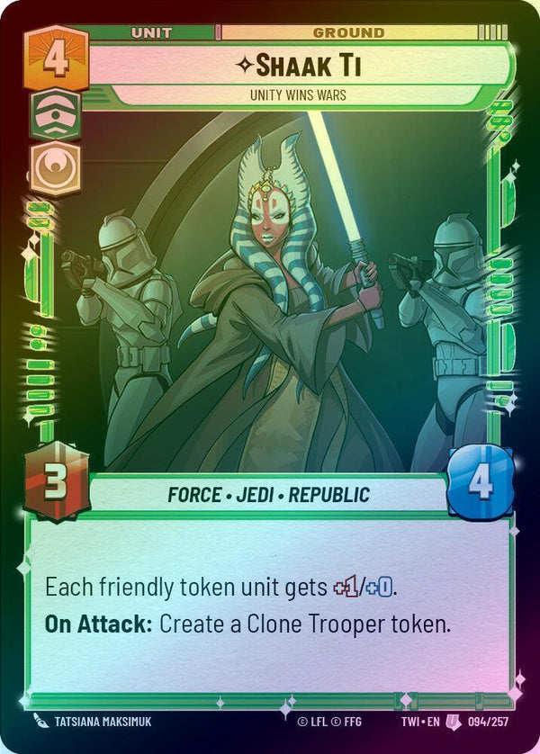 Shaak Ti - Unity Wins Wars - 094/257 - Uncommon (Foil)