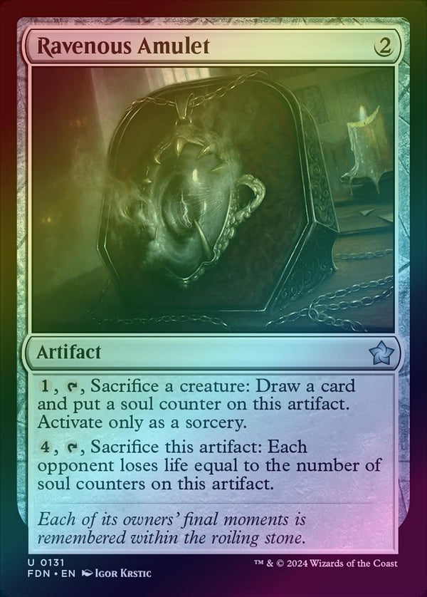 Ravenous Amulet (Foil) (FDN)