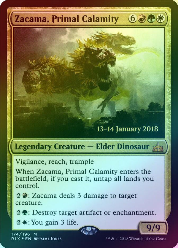 Zacama, Primal Calamity - Prerelease Promo (Foil) (PRIX)