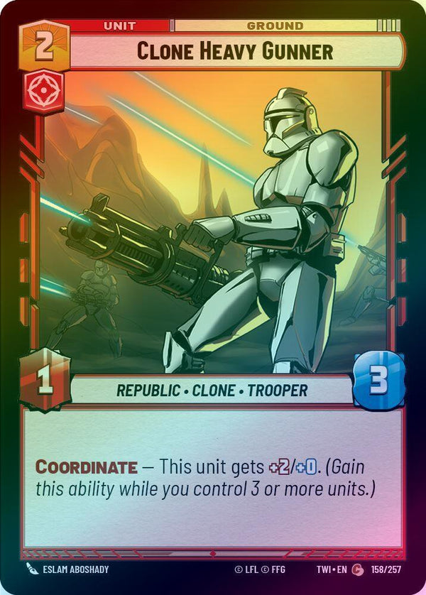 Clone Heavy Gunner - 158/257 - Common (Foil)