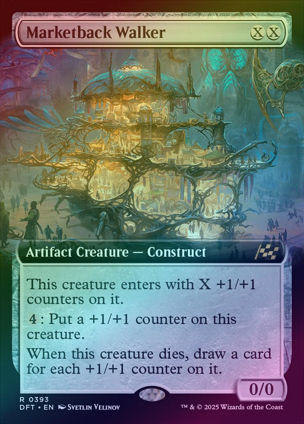 Marketback Walker - Extended Art (Foil) (DFT)
