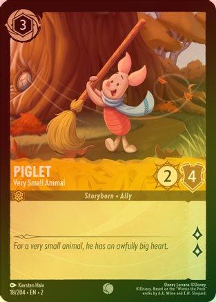 Piglet (Very Small Animal) - 18/204 - Common (Foil)