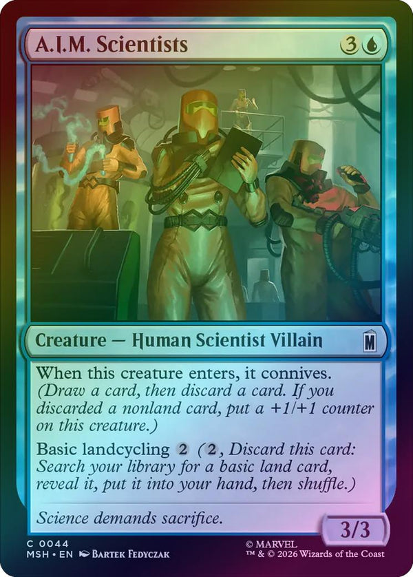 A.I.M. Scientists (Foil) (MSH) (Pre-Order)