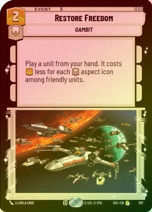 Restore Freedom (Foil) - 767 - Rare (Foil)