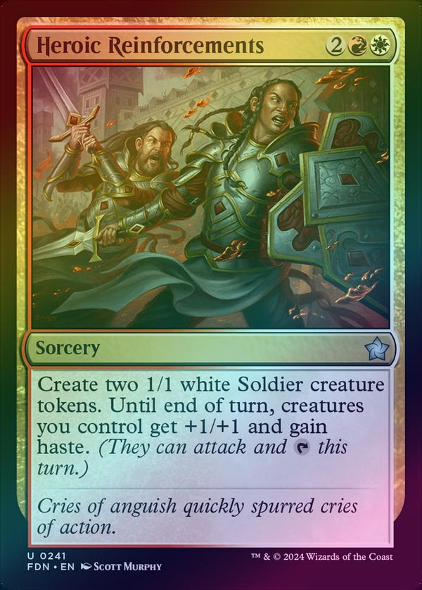 Heroic Reinforcements (Foil) (FDN)