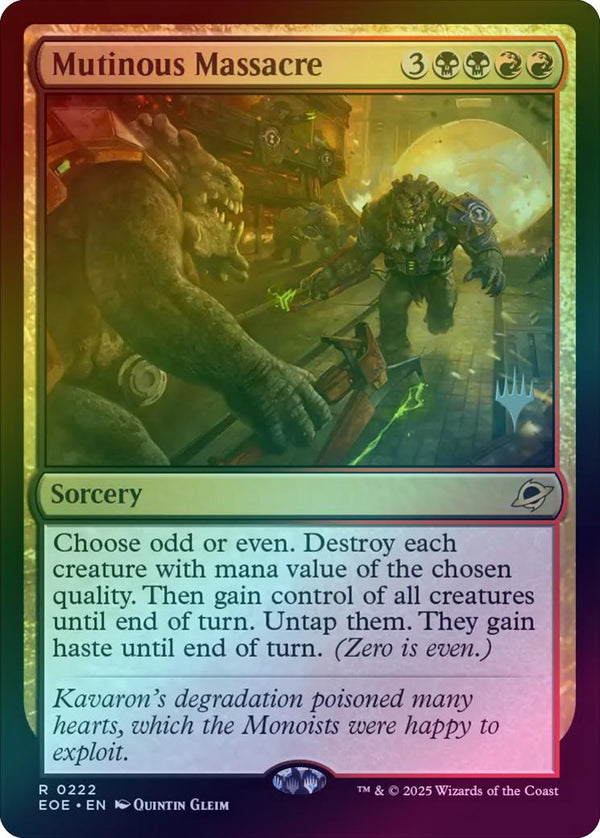 Mutinous Massacre - Promo Pack (Foil) (PEOE)