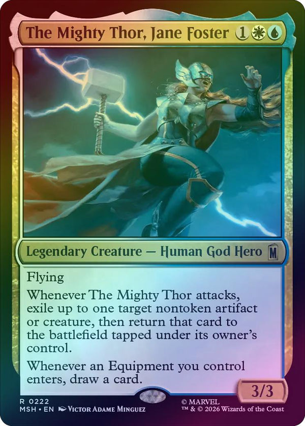 The Mighty Thor, Jane Foster (Foil) (MSH) (Pre-Order)