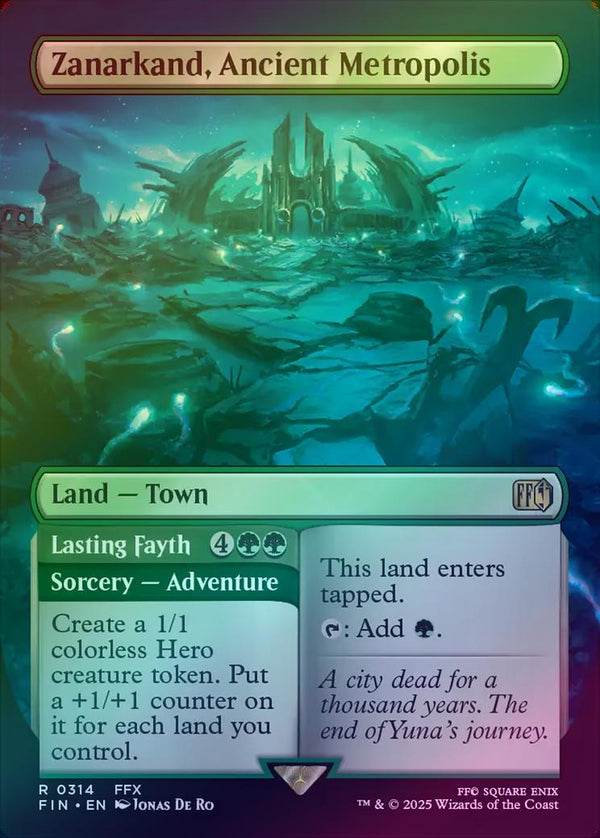 Zanarkand, Ancient Metropolis // Lasting Fayth - Borderless (Foil) (FIN)