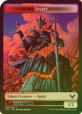 Spirit (006) // Emblem - Lukka, Wayward Bonder (008) Token (Foil) (TSTX)