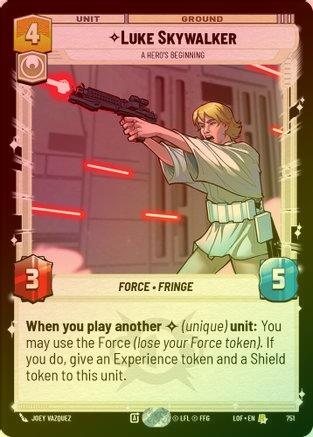 Luke Skywalker - A Hero's Beginning - 751 - Rare (Foil)