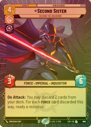 Second Sister - Seeking the Holocron (Hyperspace) - 924 - Rare (Foil)
