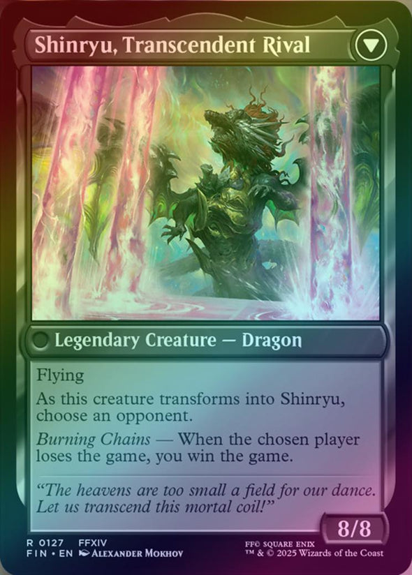 Zenos yae Galvus // Shinryu, Transcendent Rival (Foil) (FIN)