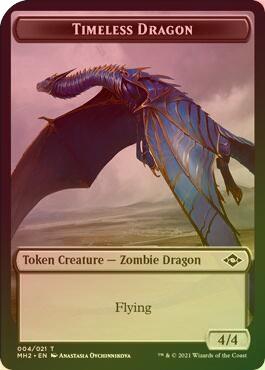 Clue (015) // Timeless Dragon (Foil) (MH2 Token)