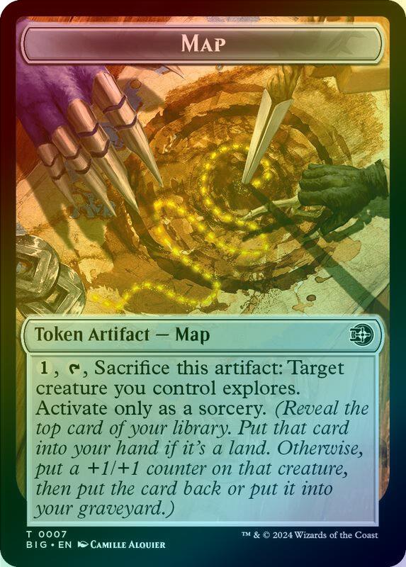 Treasure // Map Token (Foil) (TOTJ)