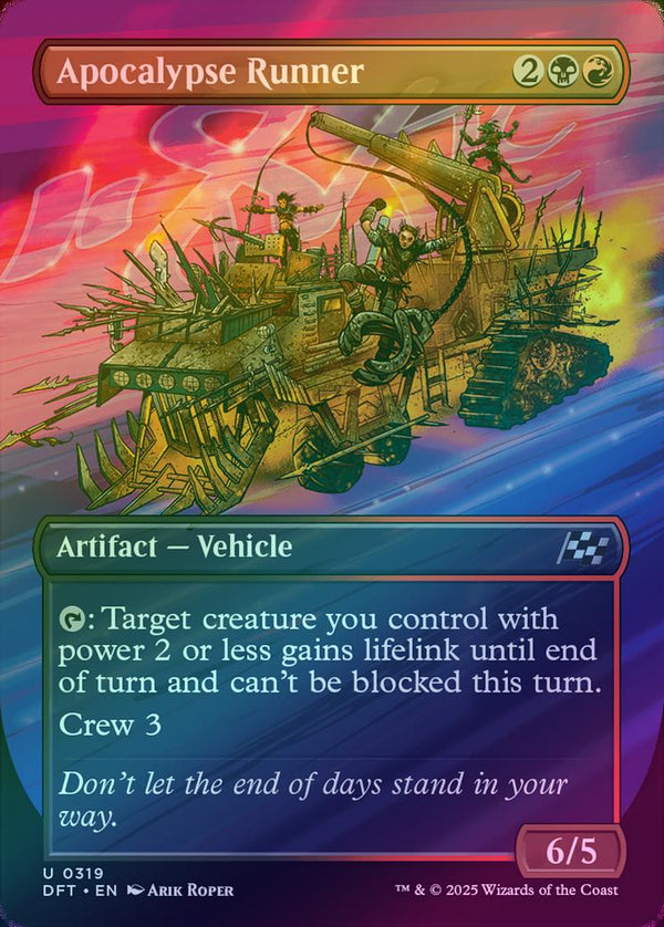 Apocalypse Runner - Borderless Revved Up (Foil) (DFT)