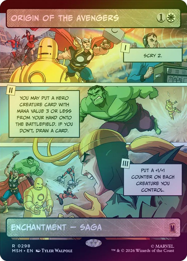 Origin of the Avengers - Panel Showcase (Foil) (MSH) (Pre-Order)