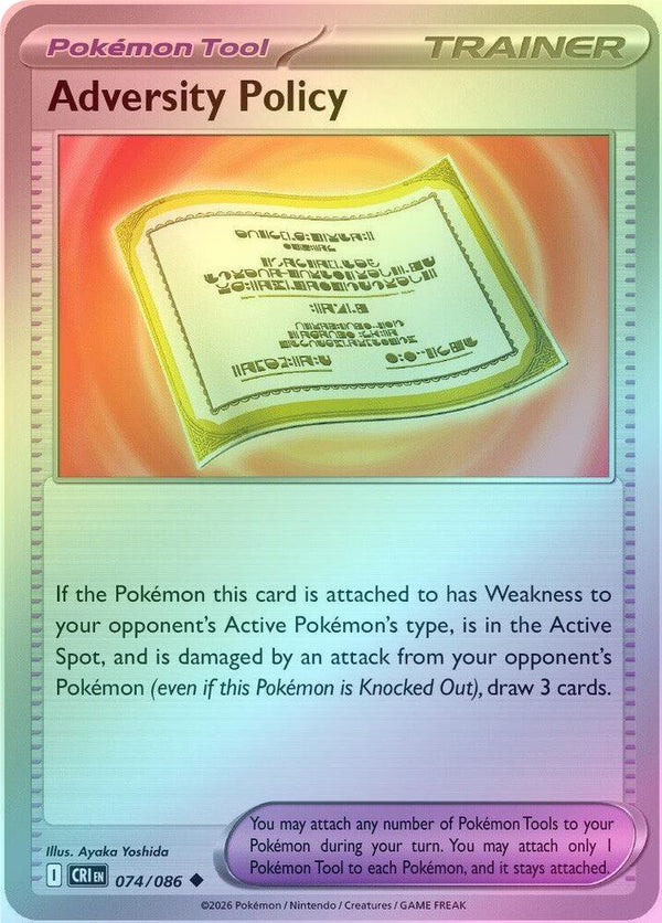 Adversity Policy - 074/086 - Uncommon - Reverse Holo