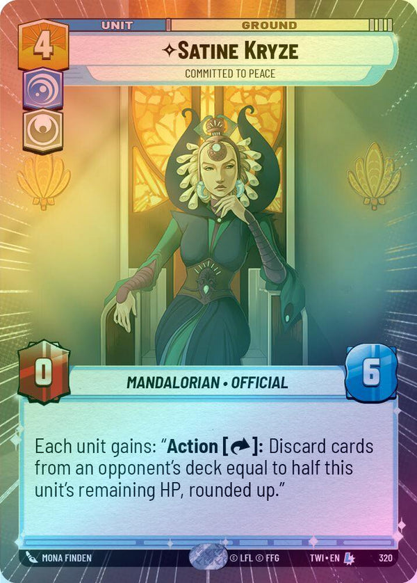 Satine Kryze - Committed to Peace (Hyperspace) - 320 - Legendary (Foil)