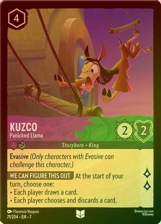 Kuzco (Panicked Llama) - 71/204 - Uncommon (Foil)