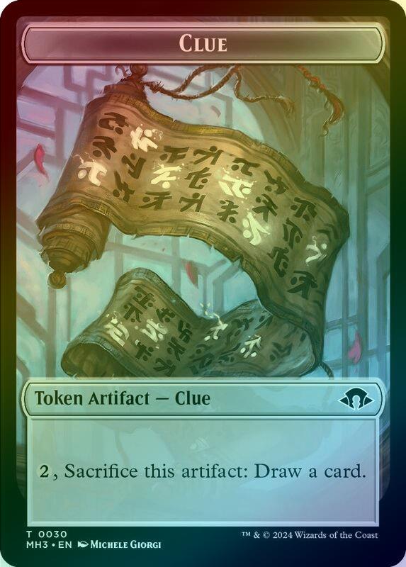 Phyrexian Germ // Clue Token (Foil) (TMH3)