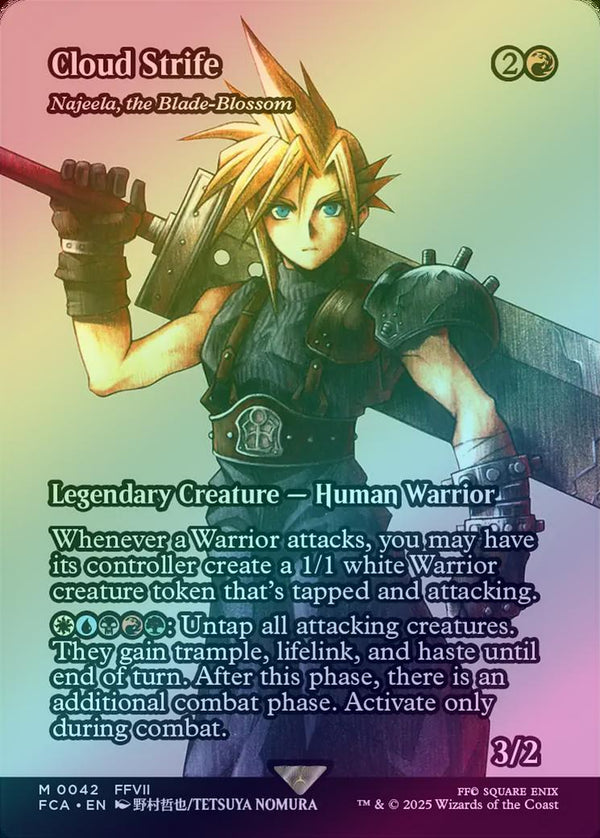 Cloud Strife // Najeela, the Blade-Blossom - Borderless (Foil) (FCA)