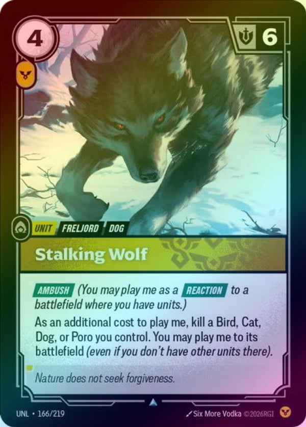 Stalking Wolf - 166/219 - Uncommon (Foil)