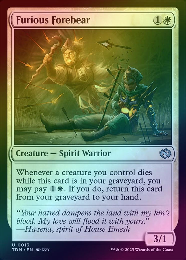 Furious Forebear (Foil) (TDM)