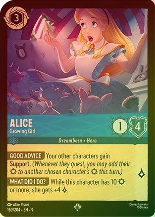 Alice (Growing Girl) (Fabled Reprint) - 160/204 - Super Rare (Foil)