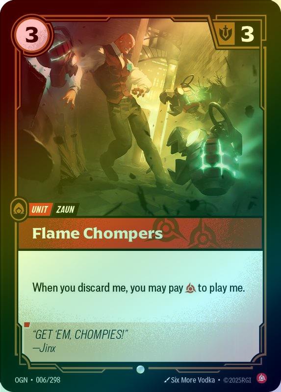 Flame Chompers - 006/298 - Common (Foil)