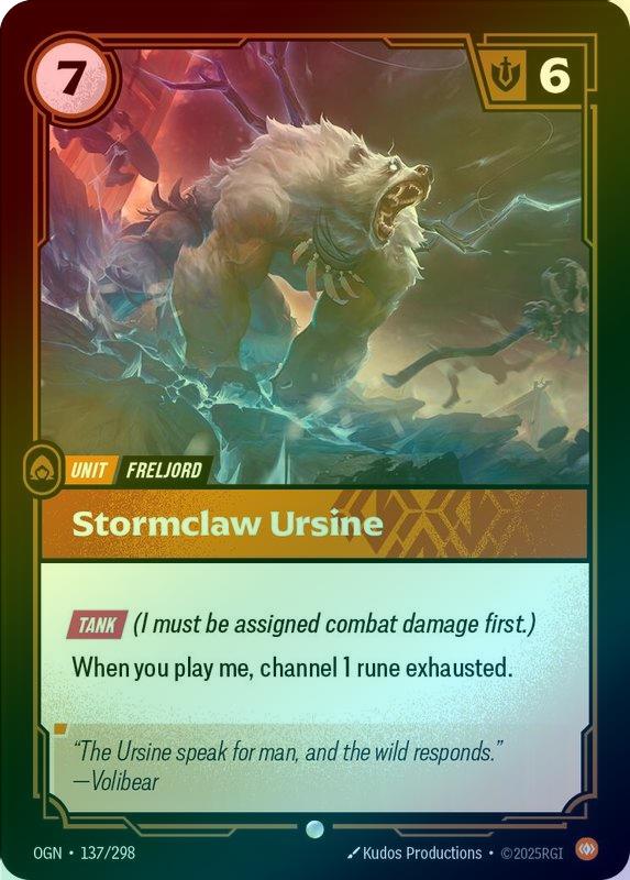 Stormclaw Ursine - 137/298 - Common (Foil)