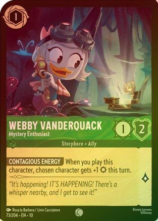Webby Vanderquack (Mystery Enthusiast) - 73/204 - Common (Foil)