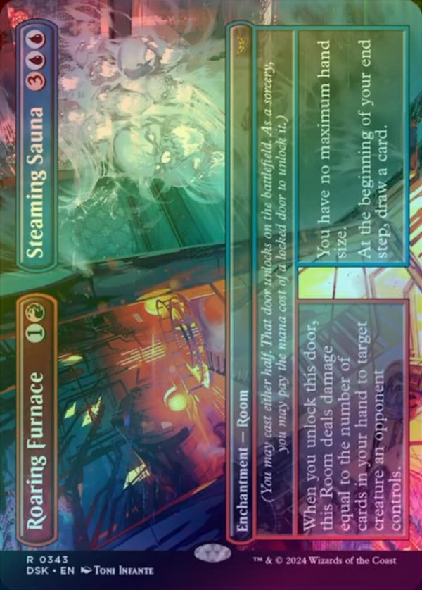 Roaring Furnace // Steaming Sauna - Borderless (Foil) (DSK)