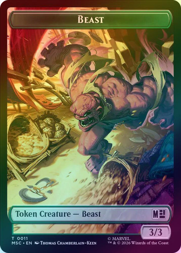Beast // Vibranium Token (Foil) (TMSC)