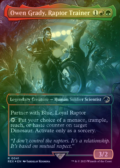 Owen Grady, Raptor Trainer