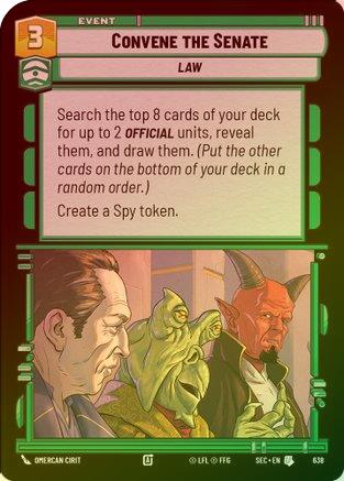 Convene the Senate (Foil) - 638 - Uncommon (Foil)
