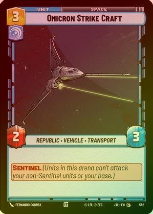 Omicron Strike Craft - 562 - Common (Foil)