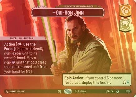 Qui-Gon Jinn - Student of the Living Force (Showcase) - 1020 - Special (Foil)